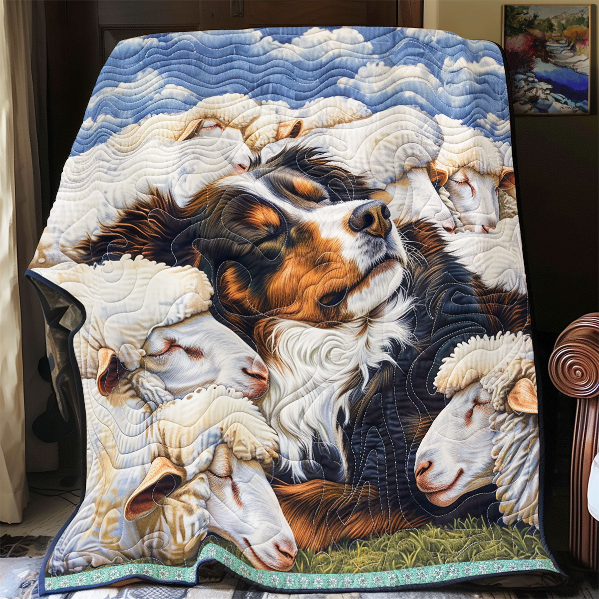 Lovable Sheep Guardian WP0609030CL Quilt