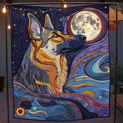 German Shepherd Moon River WP2510010CL Quilt