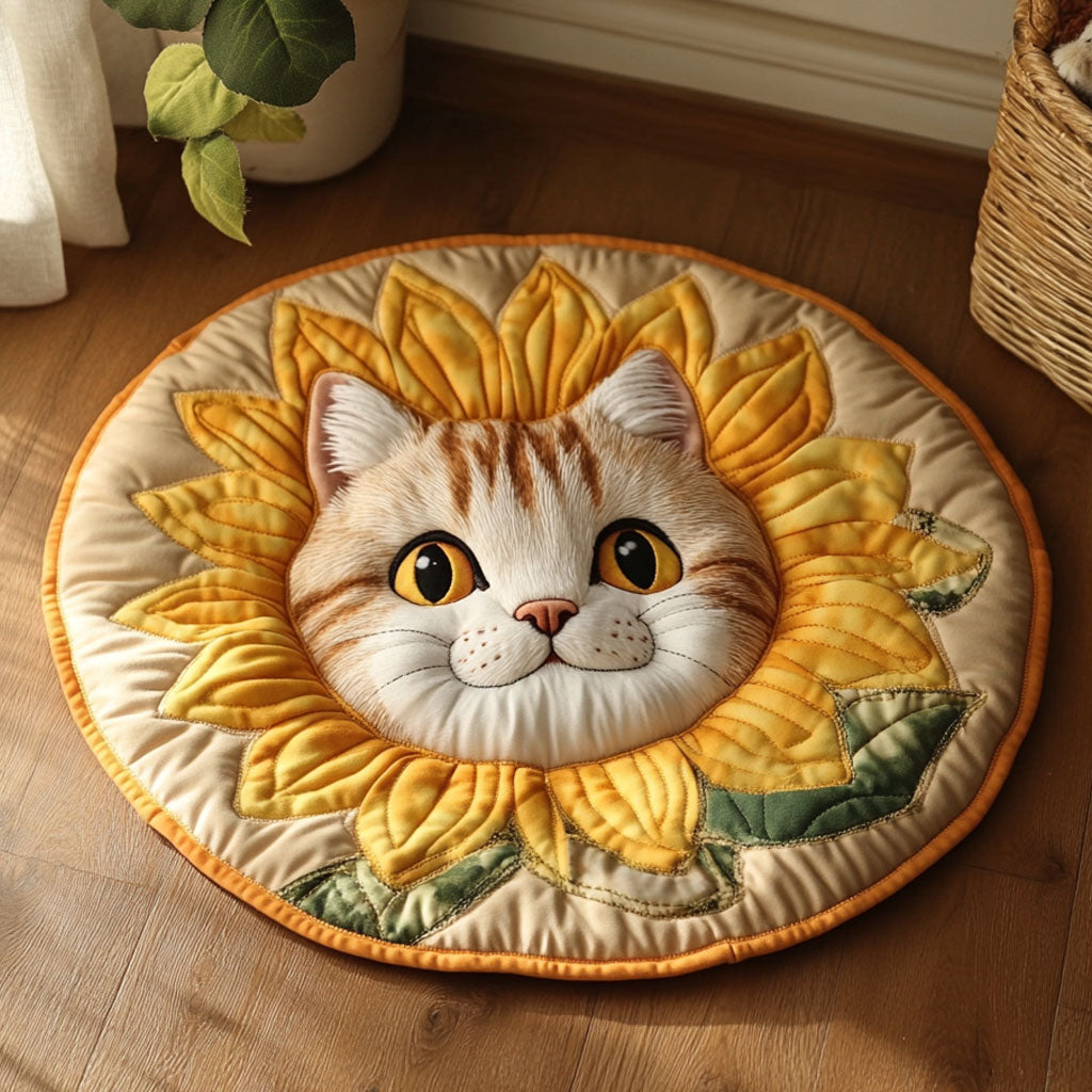 Blooming Cat CP0206026CL Quilted Round Mat