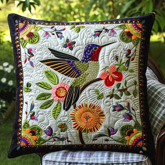 Elegant Hummingbird XR2407011CL Quilt Pillow Case