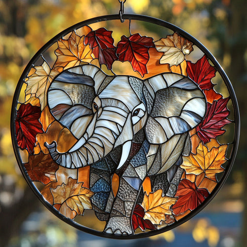 Elephant Autumn Vibes WU1601030CL Suncatcher