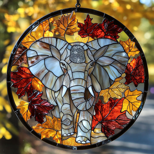 Elephant Autumn Vibes WU1601031CL Suncatcher
