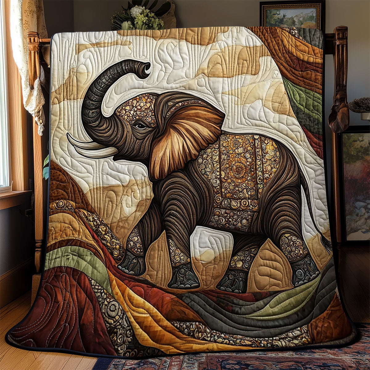 Elephant YR0702035CL Quilt