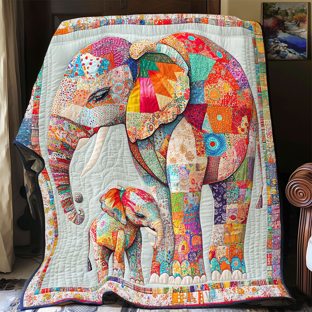 Elephant YR1904013CL Quilt