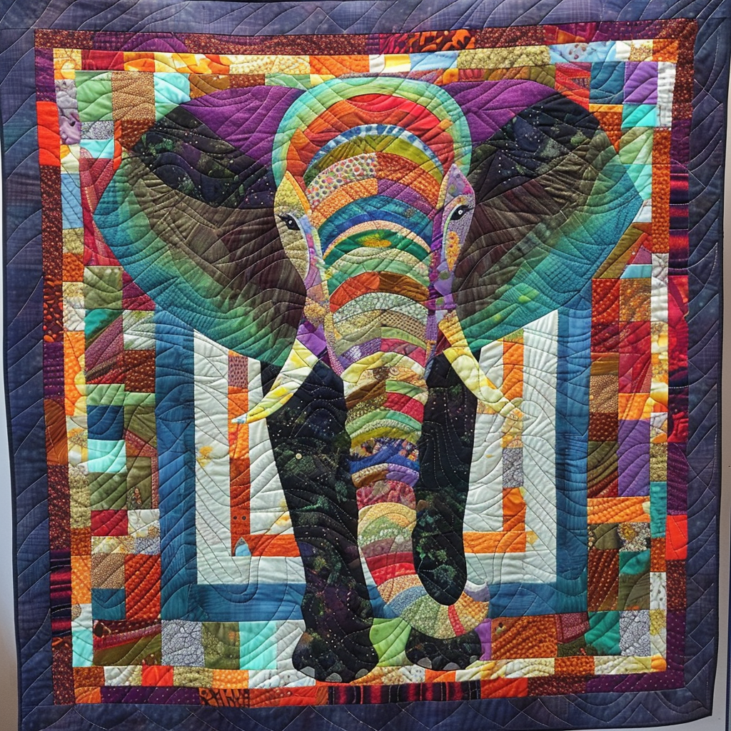 Elephants XR0606015CL Quilt