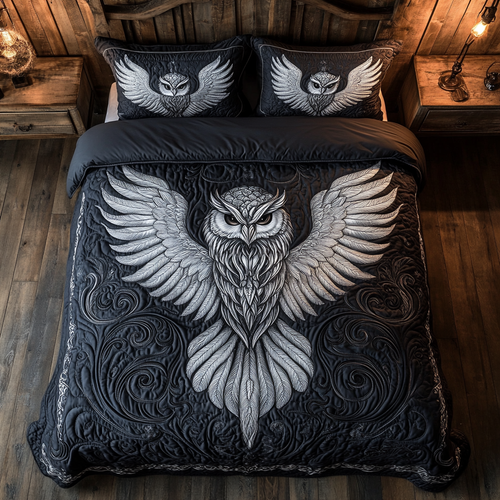 Mystic Black Owl WY0301020CL Duvet Cover Set