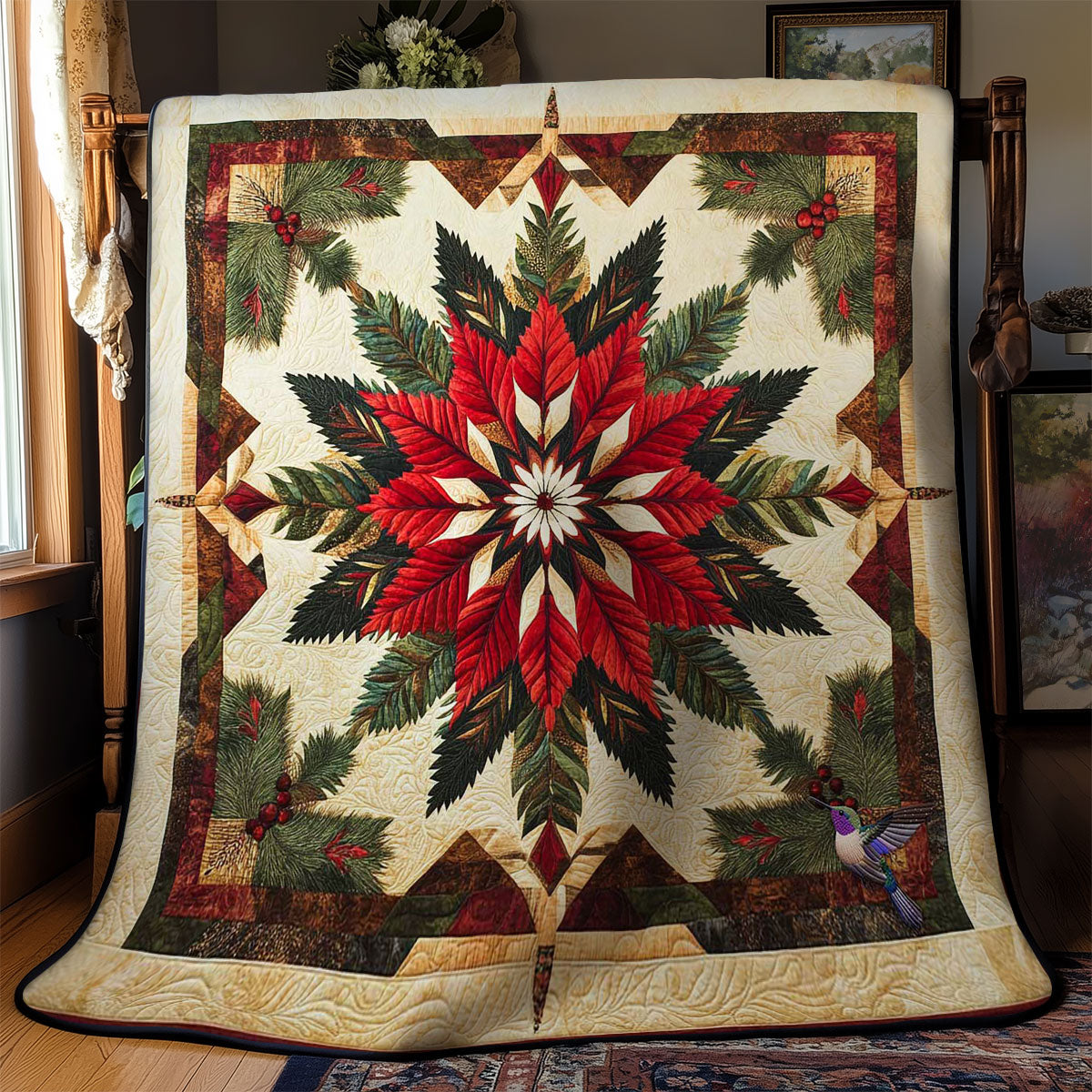 Native Christmas Bloom WN0111046CL Quilt