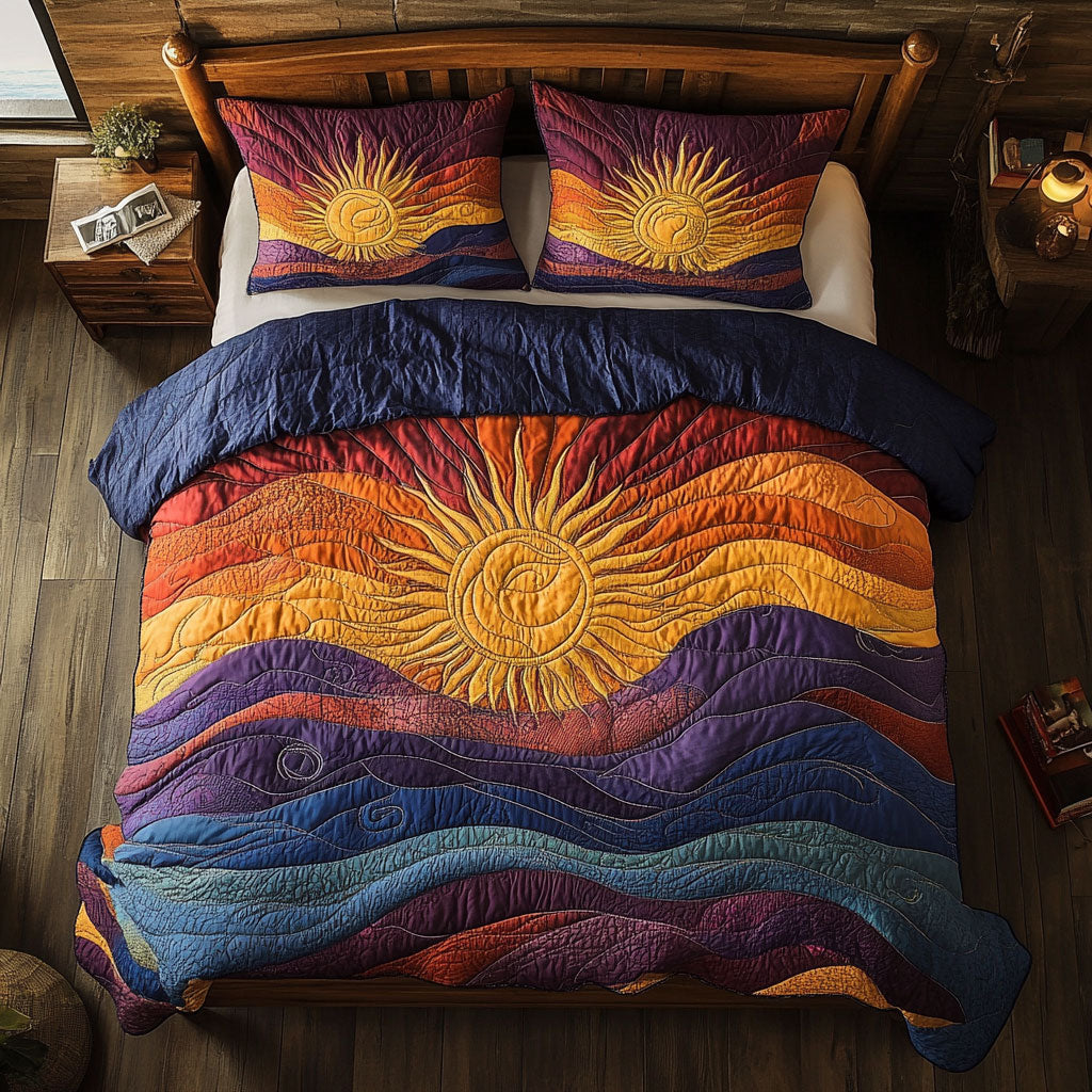 Vibrant Sunset WY2101005CL Duvet Cover Set