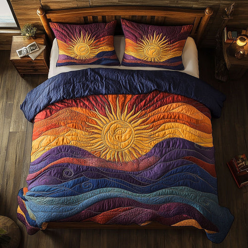 Vibrant Sunset WY2101005CL Duvet Cover Set
