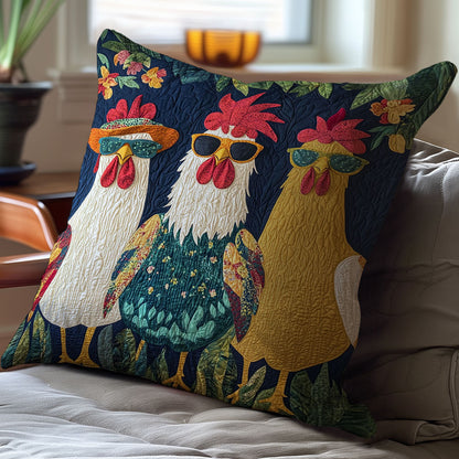 Adventurous Chicken WJ0911030CL Quilt Pillow Case