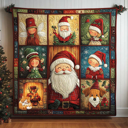 Santa And Christmas Cheer WN0910046CL Quilt