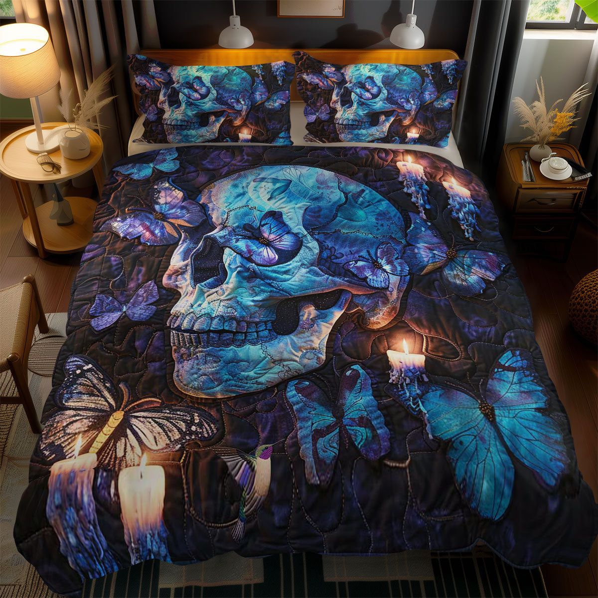 Butterfly Skull Veil WN2410016CL Duvet Cover Set