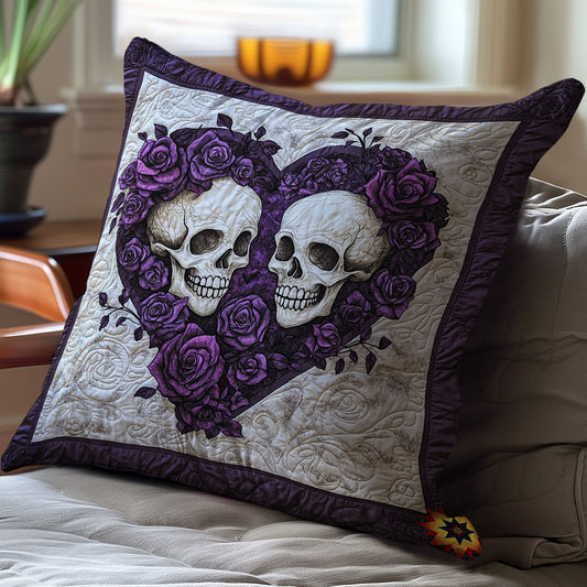 Couple Skull In Valentine WY2501016CL Quilt Pillow Case