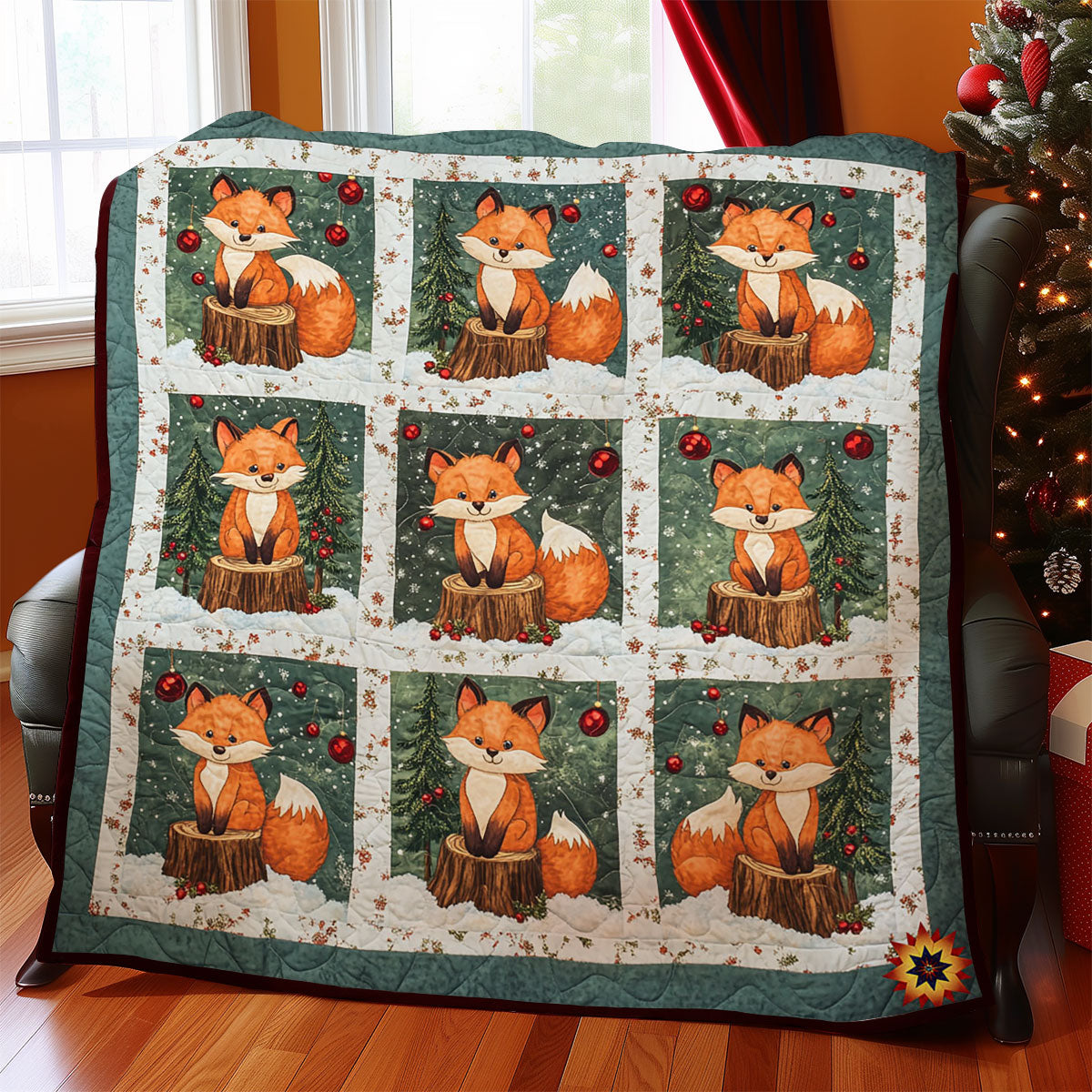 Winter Of Fox WY2611025CL Quilt