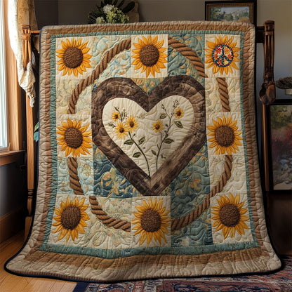 Blooming Heart WN2211021CL Quilt