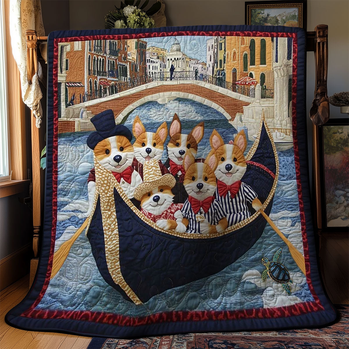 Corgi Gondoliers WN0811071CL Quilt
