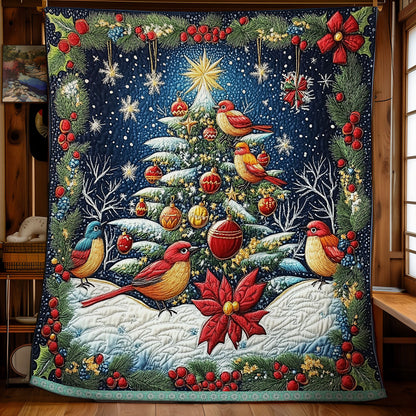 Bird Christmas Colorful WX0312005CL Quilt