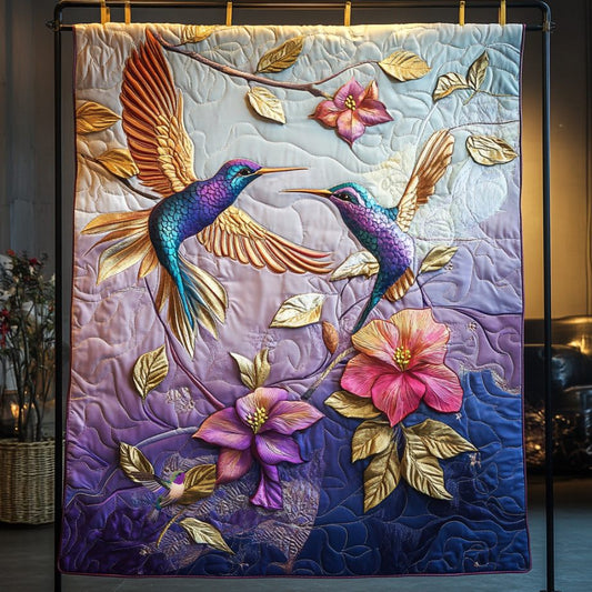 Hummingbird Purple Light  WU0611031CL Quilt