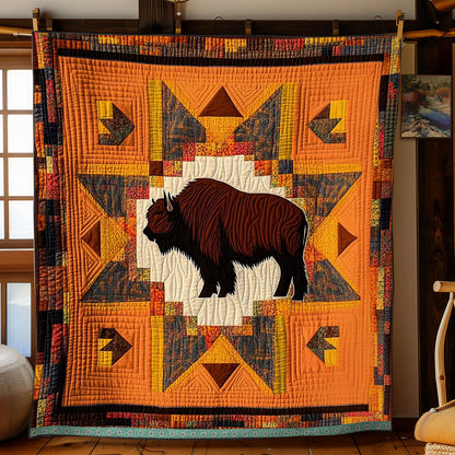 Native American Bison WJ3009009CL Quilt