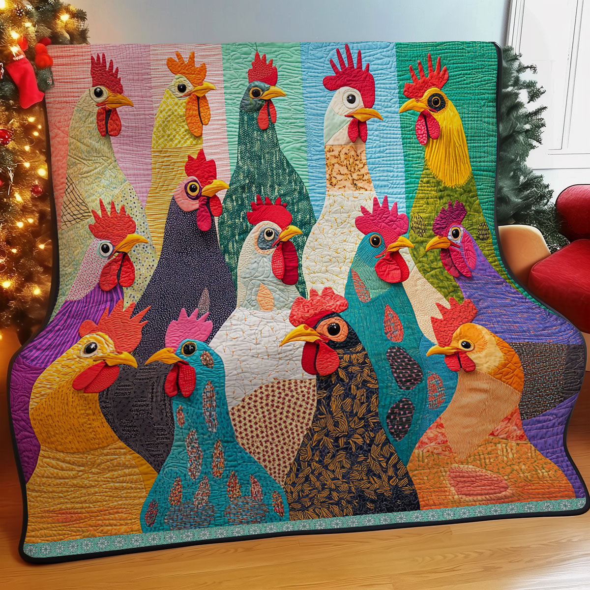 Chicken WU0110006CL Quilt
