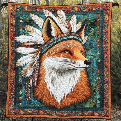 Native American Fox WP1411027CL Quilt