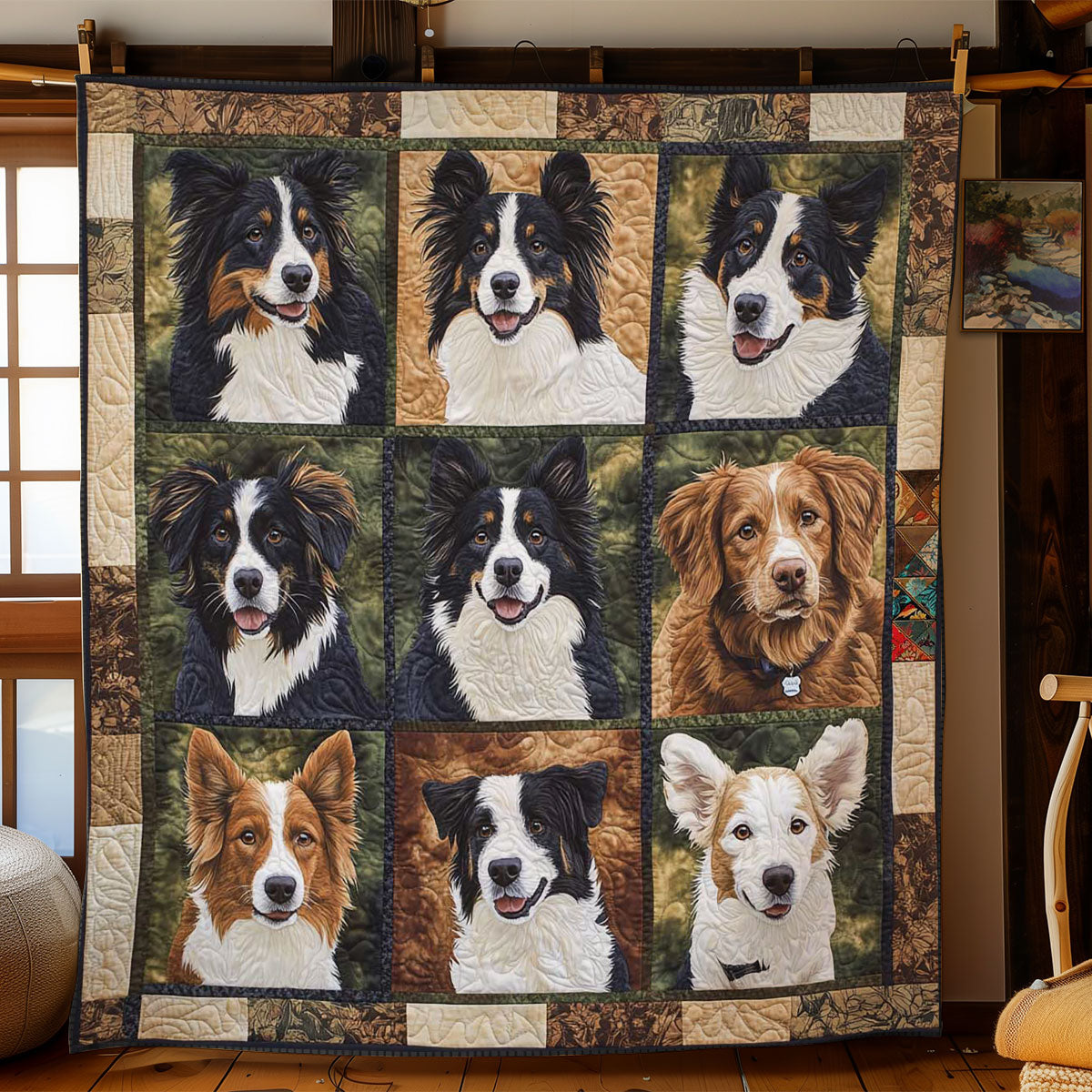 Charming Border Collies WN2910043CL Quilt