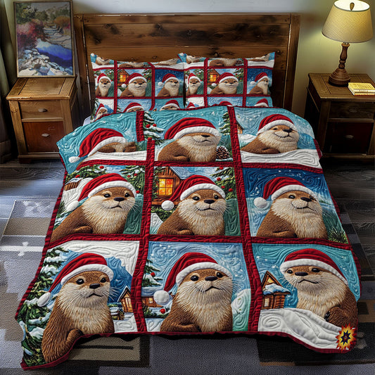 Santa Otter WY2911117CL Duvet Cover Set