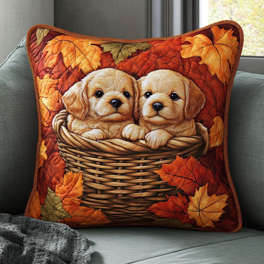 Puppies Autumn WT1403028CL Quilt Pillow Case