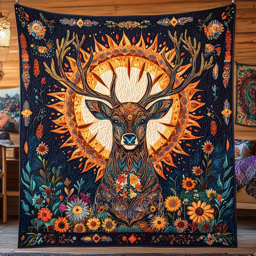 Sunlit Deer WN2011076CL Quilt