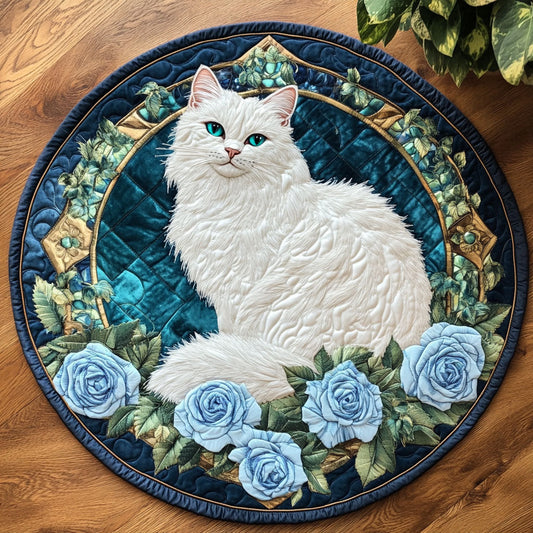 Velvet Gaze CW2205403CL Quilted Round Mat