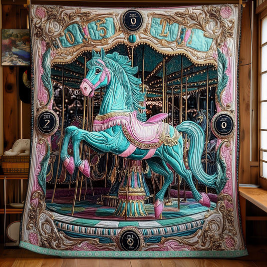 Turquoise Horse WX0412050CL Quilt