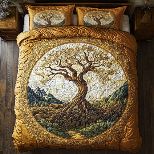 Gold Tree Of Life WY2201019CL Duvet Cover Set