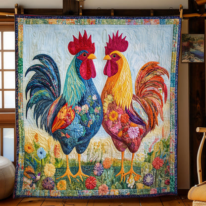 Couple Chicken WY1911069CL Quilt