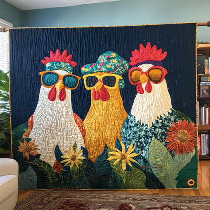 Adventurous Chicken WJ0811001CL Quilt