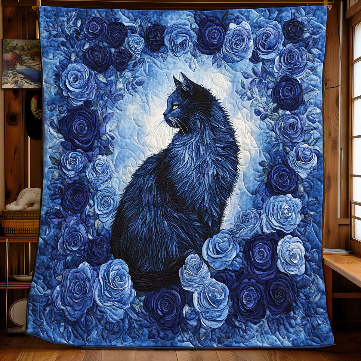 Majestic Rose Cat XB0403011CL Quilt