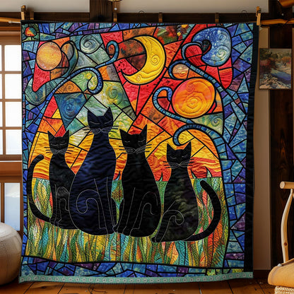 Whimsy Cat Family WJ2409027CL Quilt