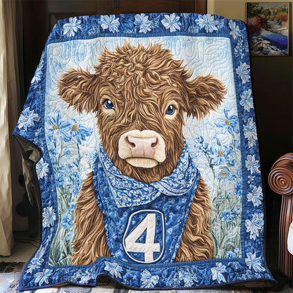 Cute Fluffy Cow WY2001072CL Quilt