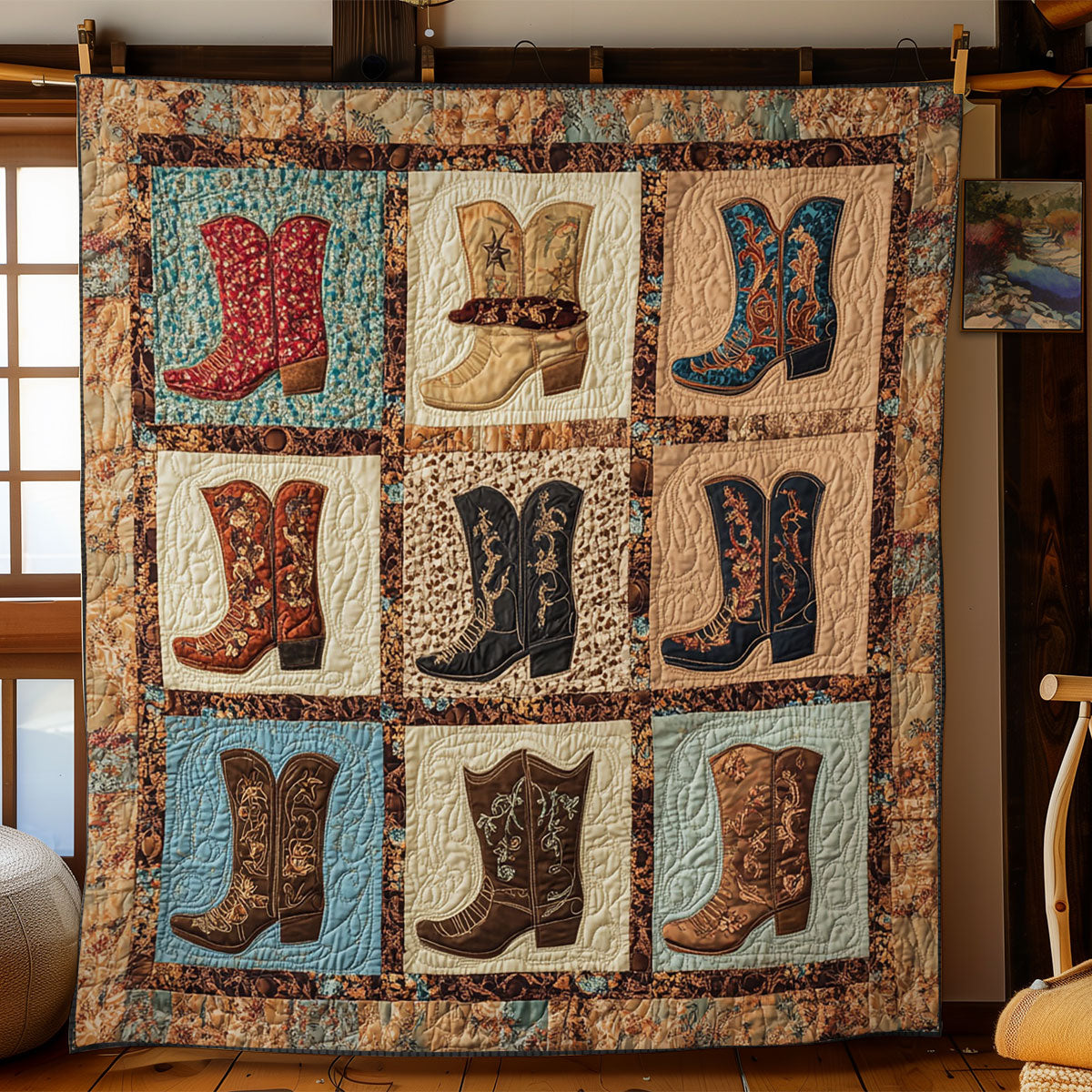 Cowboy Boots WY1502019CL Quilt