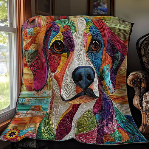 Dog Abstract WY2911023CL Quilt