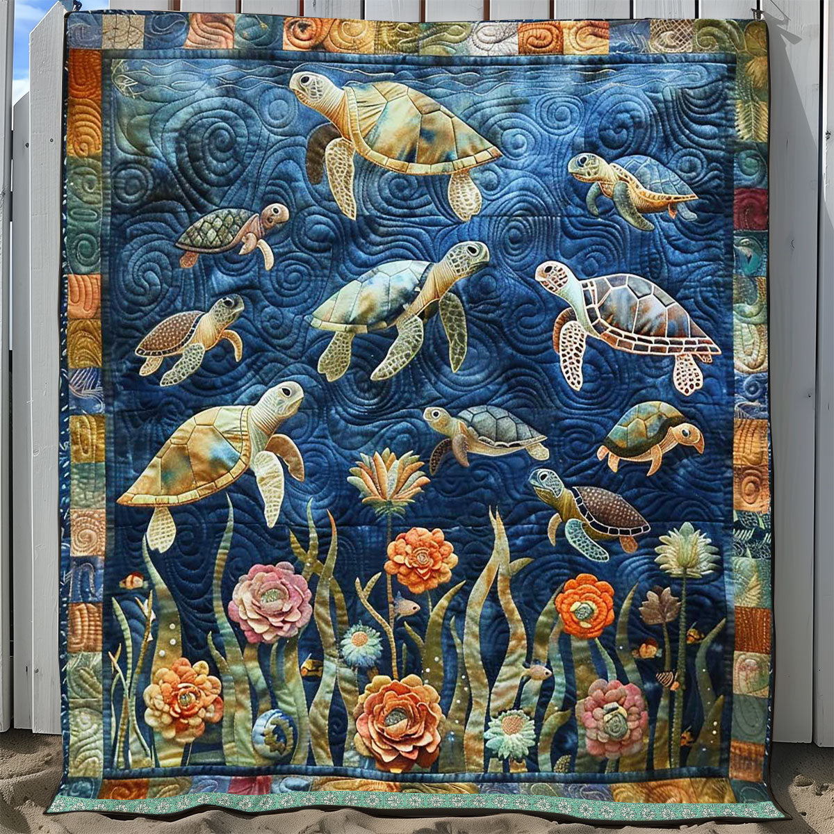 Sea Turtle WJ1209028CL Quilt