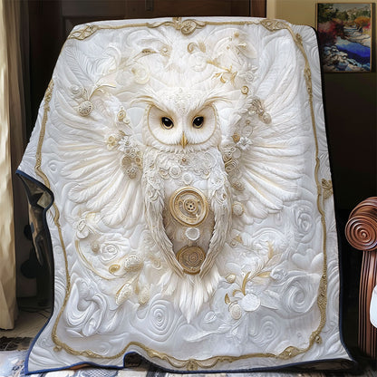 White Owl Portrait WY0202088CL Quilt