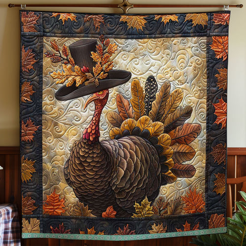 Harvest Hats On Turkeys WN1109020CL Quilt