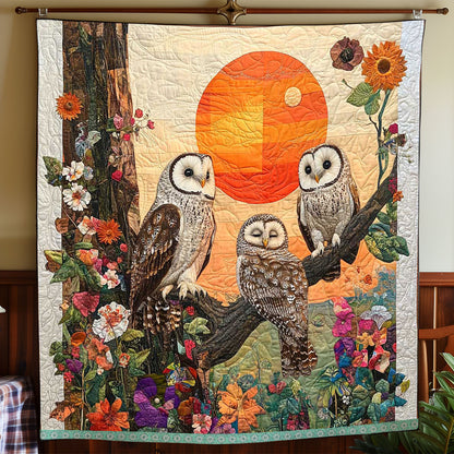 Sunset Owl Branch WP1309022CL Quilt