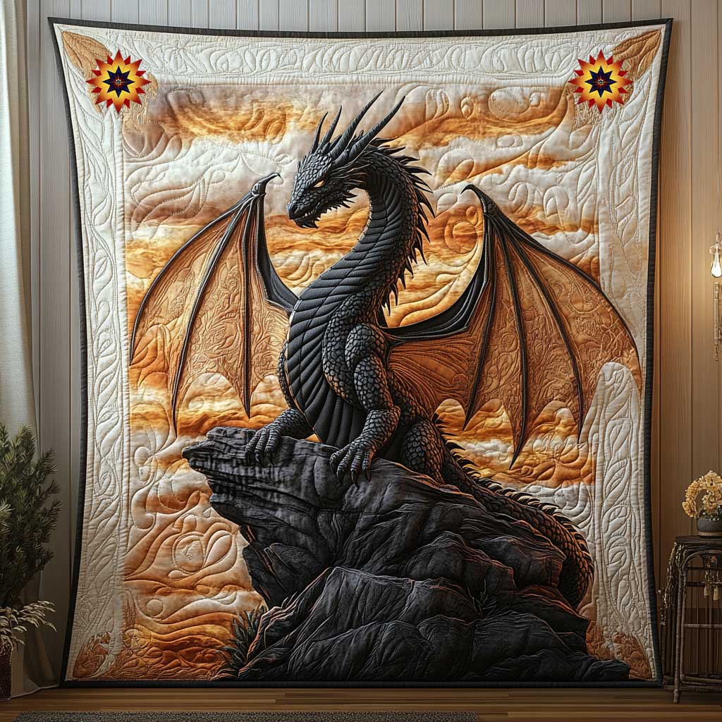 Sunset Black Dragon WP0612022CL Quilt