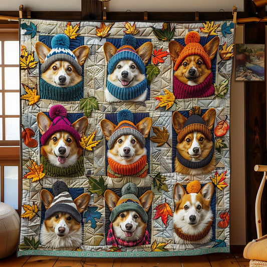 Cute Corgi WJ1209004CL Quilt