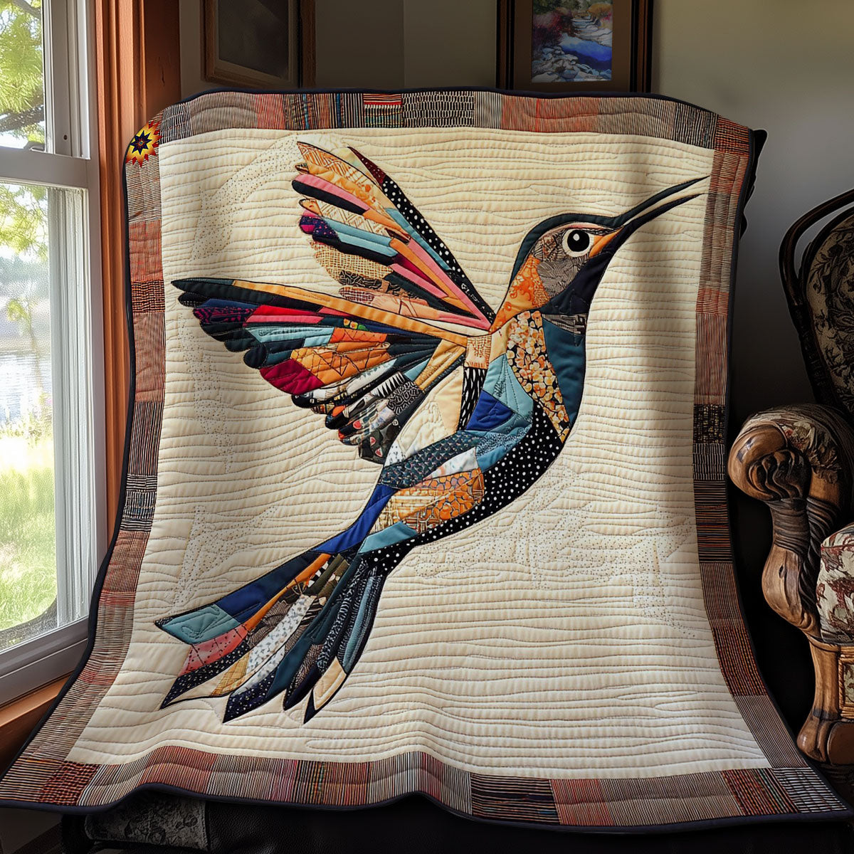 Portrait Pathwork Hummingbird WY1012042CL Quilt