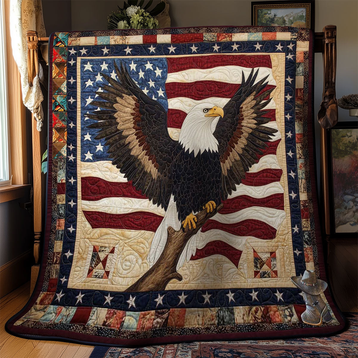 Freedom Eagle WN0412087CL Quilt