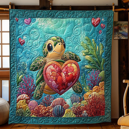 Baby Turtle Carry Heart WY2201050CL Quilt