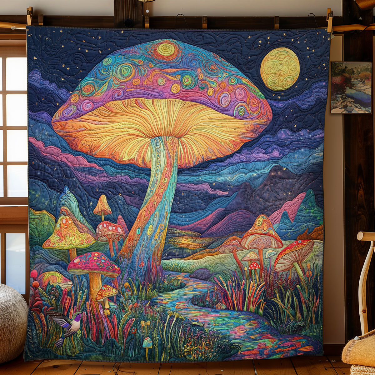 Mushroom Forest WY1812017CL Quilt