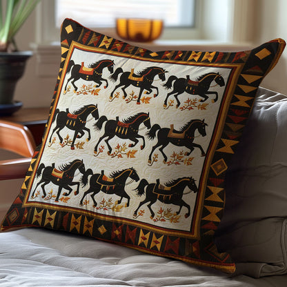 Horse Native American WJ2009038CL Quilt Pillow Case